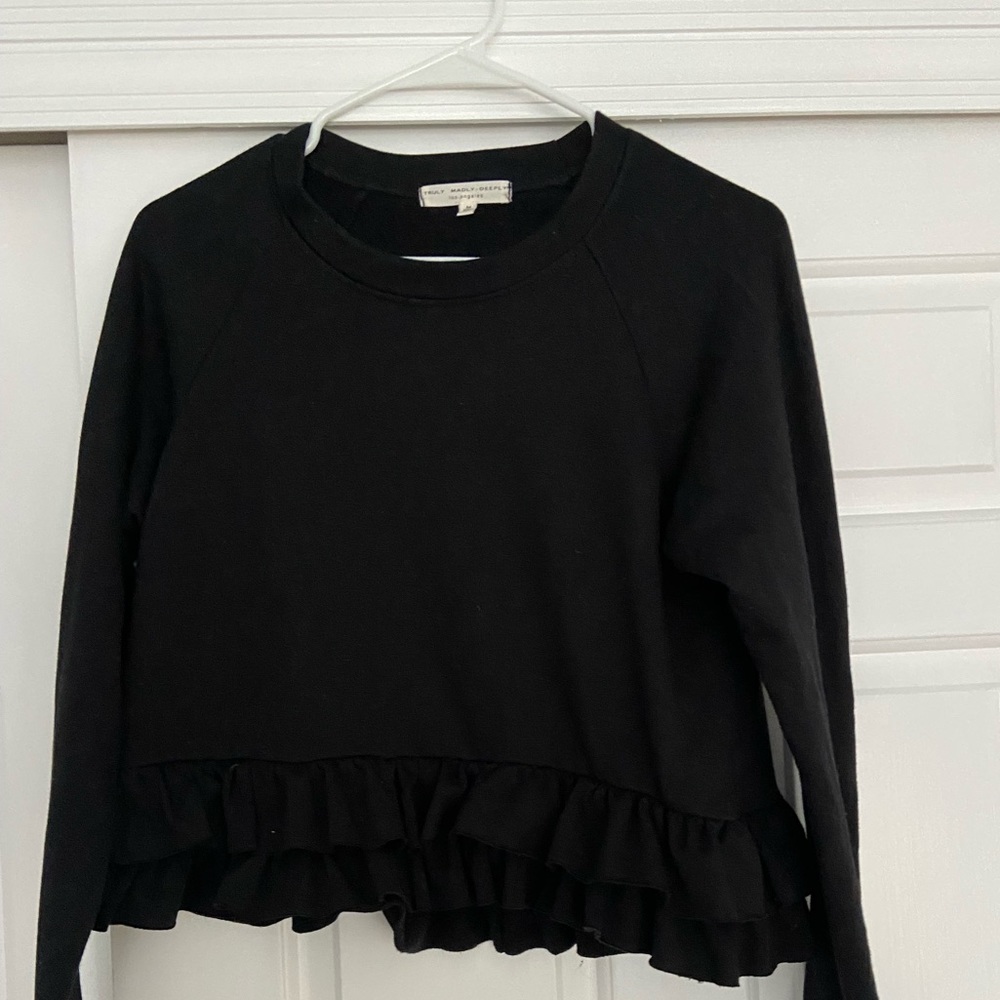 Truly Madly Deeply ruffle pullover